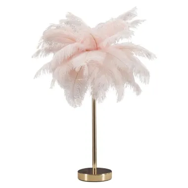 LAMPA STOŁOWA PALM RÓŻOWA 40X55 cm